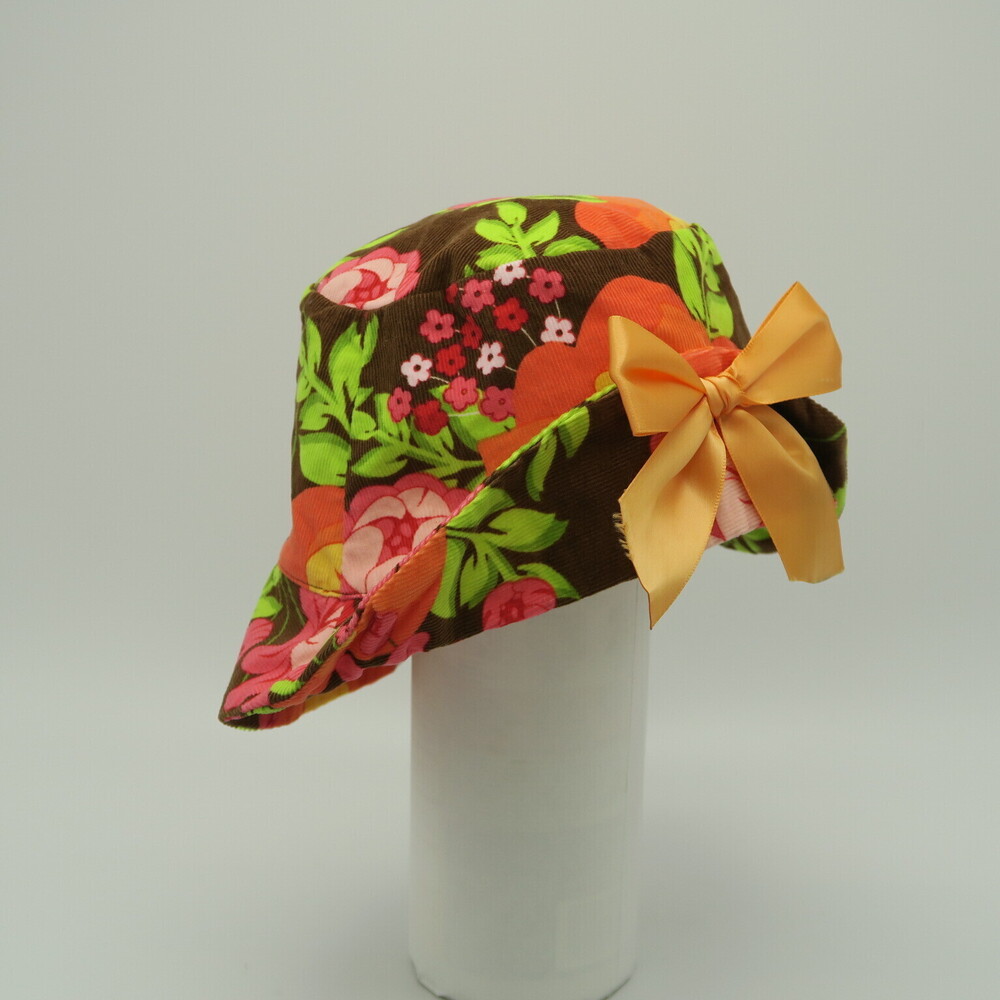 Unknown Brand Girls Brown | Orange Hat size: 12-24 Months